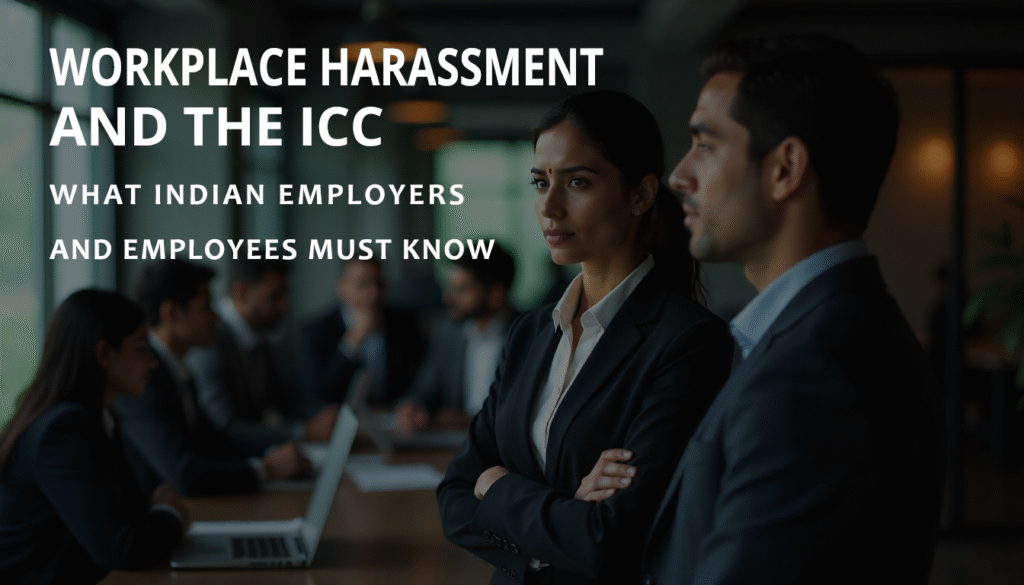 WORKPLACE HARASSMENT AND THE ICC WHAT INDIAN EMPLOYERS AND EMPLOYEES MUST KNOW